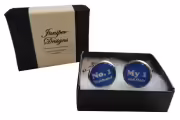 Handcrafted No. 1 Husband, My 1 and Only Cuff links - Excellent Valentine