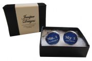 Handcrafted No. 1 Husband, My 1 and Only Cuff links - Excellent Valentine