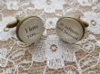 Handcrafted "I love you to infinity and beyond" Cuff links - groom gift, boyfriend gift, husband gift, Valentines gift, anniversary gift