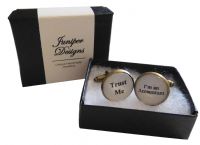 Handcrafted Trust Me - Im an Accountant Cuff links - Excellent Valentine's Day, Christmas, thank you or birthday gift