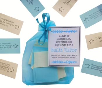 Health Visitor Midwife Quotes of Inspiration, Motivation and Positivity for a Midwife, Health Visitor etc Work Secret Santa gift for Midwife