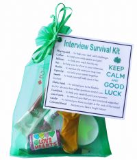 Interview Survival Kit - great novelty gift to say good luck - 