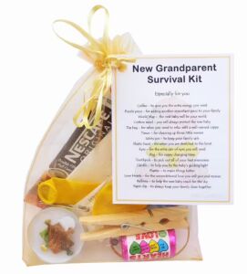 New Grandparent's Survival Kit (Yellow)-Great novelty gift for a new grandparent!
