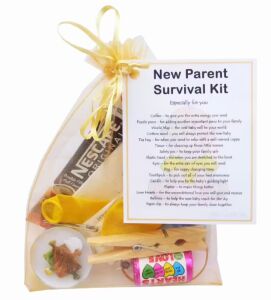 New Parents Survival Kit (Yellow)-A sweet gift for parents-to-be / baby shower
