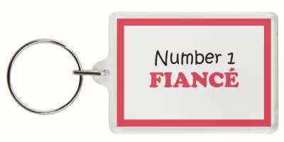 Funny Keyring - Number 1 FIANCÃ‰
