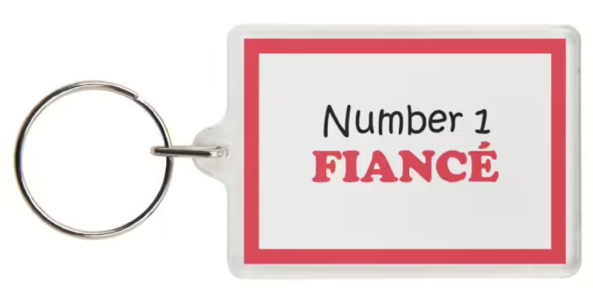 Funny Keyring - Number 1 FIANCÃ‰