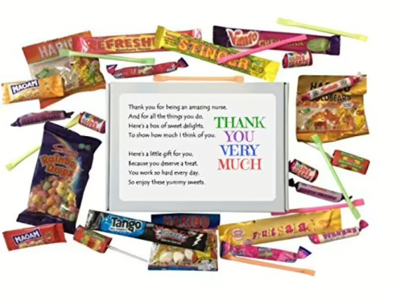 Nurse Thank You SWEET BOX gift. Great Gift for Nurse to say Thank You Nurse. - 