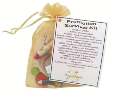Promotion Survival Kit Gift  - Great novelty gift or alternative to a card