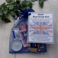 MILITARY / NAVY / ARMY / RAF Novelty Survival Kit Gift  - RAF