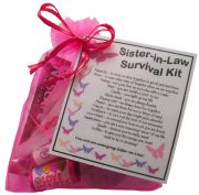 Sister-in-Law Survival Kit Gift - Great present for Wedding, Birthday, Christmas or just because...