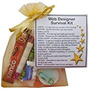 Web Designer Survival Kit Gift - New job, work gift, Secret santa gift for colleague, gift for Web Designer gift