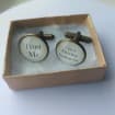 Handcrafted "Trust Me - I'm a Driving Instructor" Cuff links - excellent Valentine's Day, Christmas, thank you or birthday gift