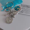 Travel Survival Charm KEYRING with St Christopher charm. Handmade good luck gift for traveller, travel gift, good luck on your travels. - 